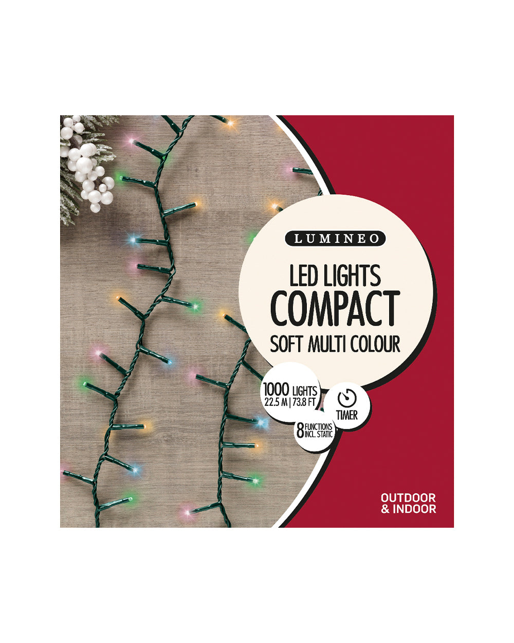 Homesmiths Led Compact Lights Multicolor 1000 Bulbs