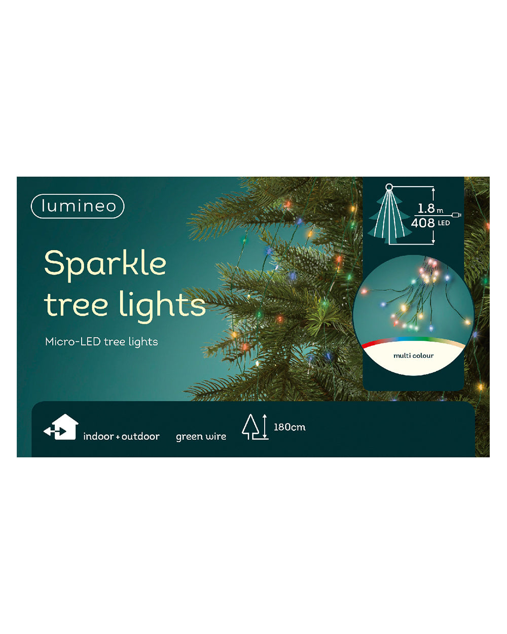 Homesmiths Micor Led Tree Bunch Multicolor 408 Bulbs
