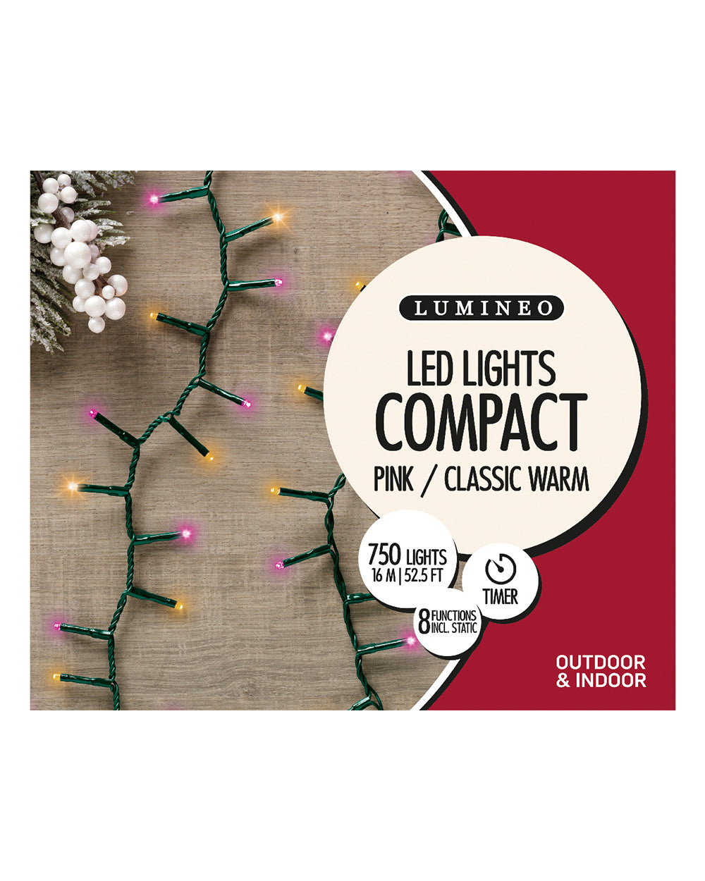 Homesmiths Led Compact Lights Multicolor 750 Bulbs