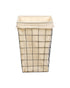 Homesmiths Square Metal & Fabric Laundry Basket 40 x 40 x 67 cm