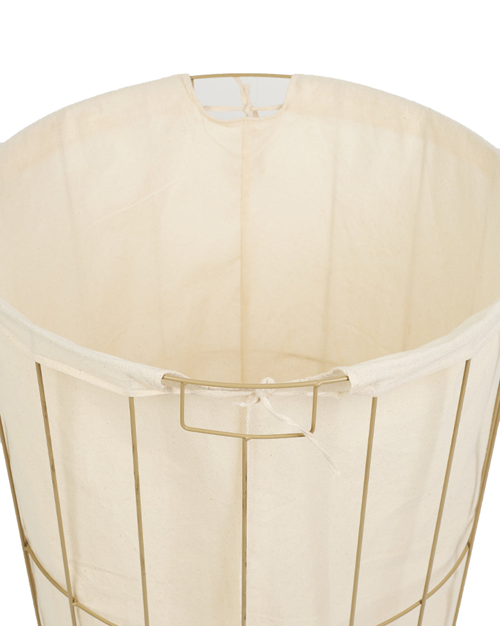 Homesmiths Iron Frame Hamper With Liner Dia 50 x H62cm
