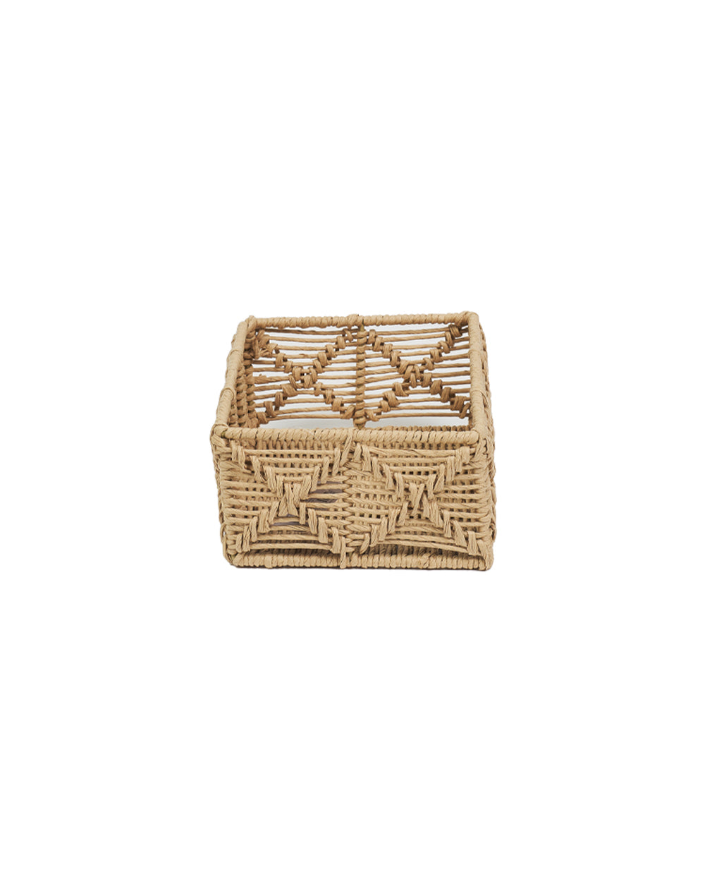 Homesmiths Small Rectangle Paper Rope Basket Natural 27 x 19 x H10 cm
