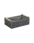 Homesmiths Large Cotton Rope Basket With Handle Grey 34 x 22 x H10 cm
