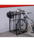 Homesmiths Indoor & Outdoor Bike Sports Storage with 2 Bike Parking Station 23.75 x 21.5 x 41 inch