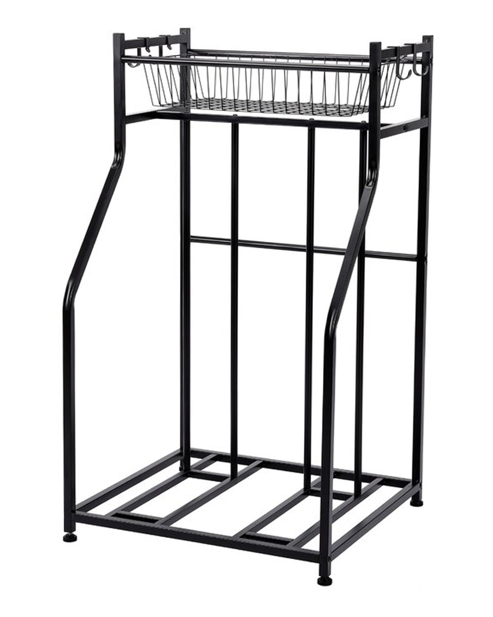 Homesmiths Indoor & Outdoor Bike Sports Storage with 2 Bike Parking Station 23.75 x 21.5 x 41 inch
