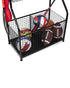Homesmiths Garage Storage with Baskets & Hooks for Sports Gear, Toys for Indoor & Outdoor Use Black 30.73 x 16.75 x 43 inch