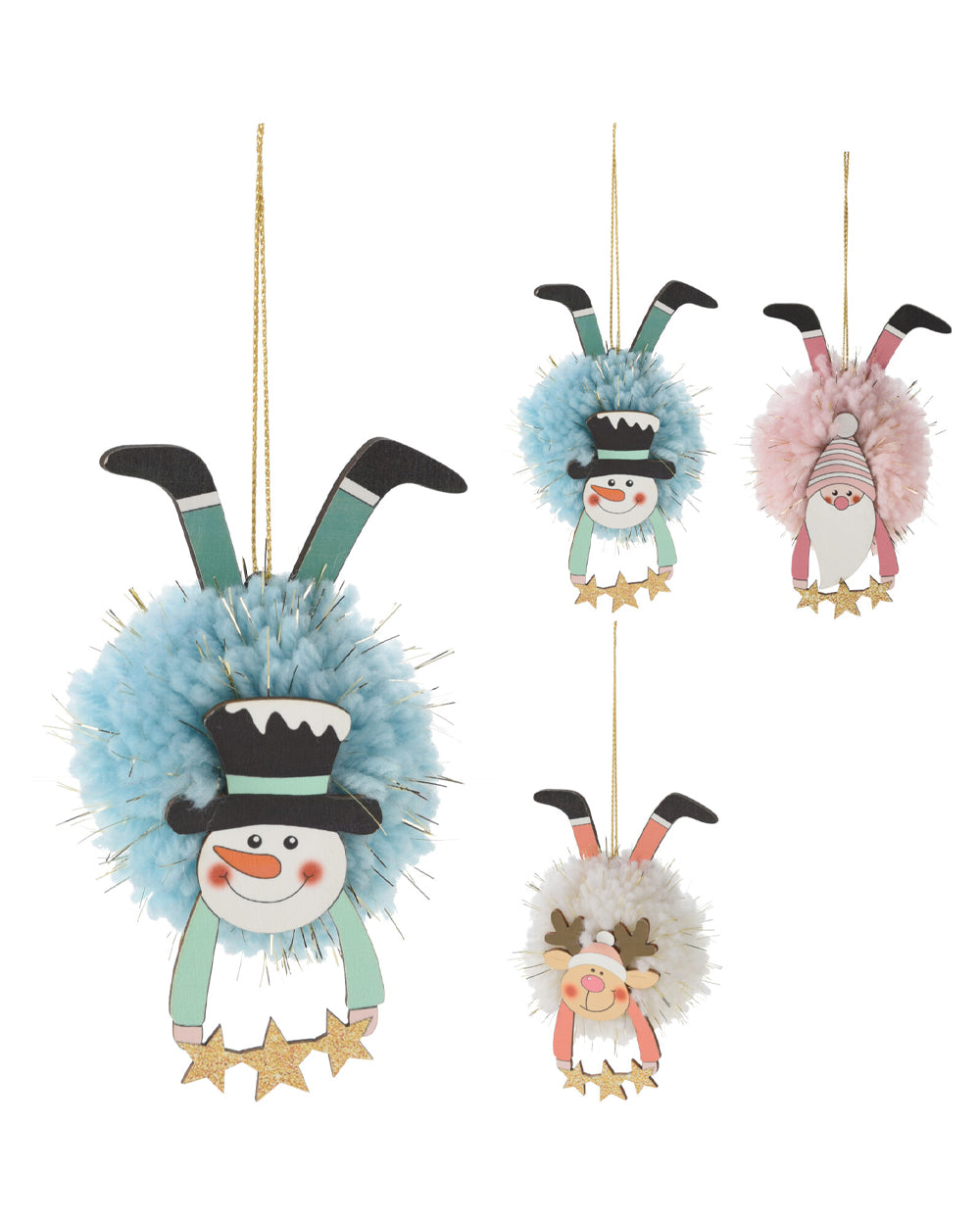 Homesmiths Hangdeco Xmas Figur Star Assorted 1 Piece