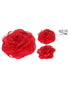 Homesmiths Christmas Rose On Clip 9Cm Set Of 2 Red Assorted 1 Piece