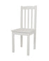 Homesmiths Wooden Nelson Desk Chair, White, H92 x W39 x D40cm