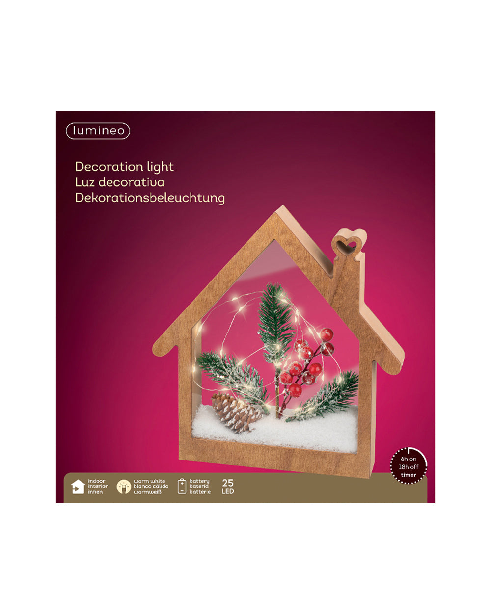 Homesmiths Micro Led Frame Light Mdf House Steady