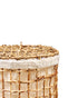 Homesmiths Small Natural Water Hyacinth Laundry Hamper Dia-38 x H47 cm