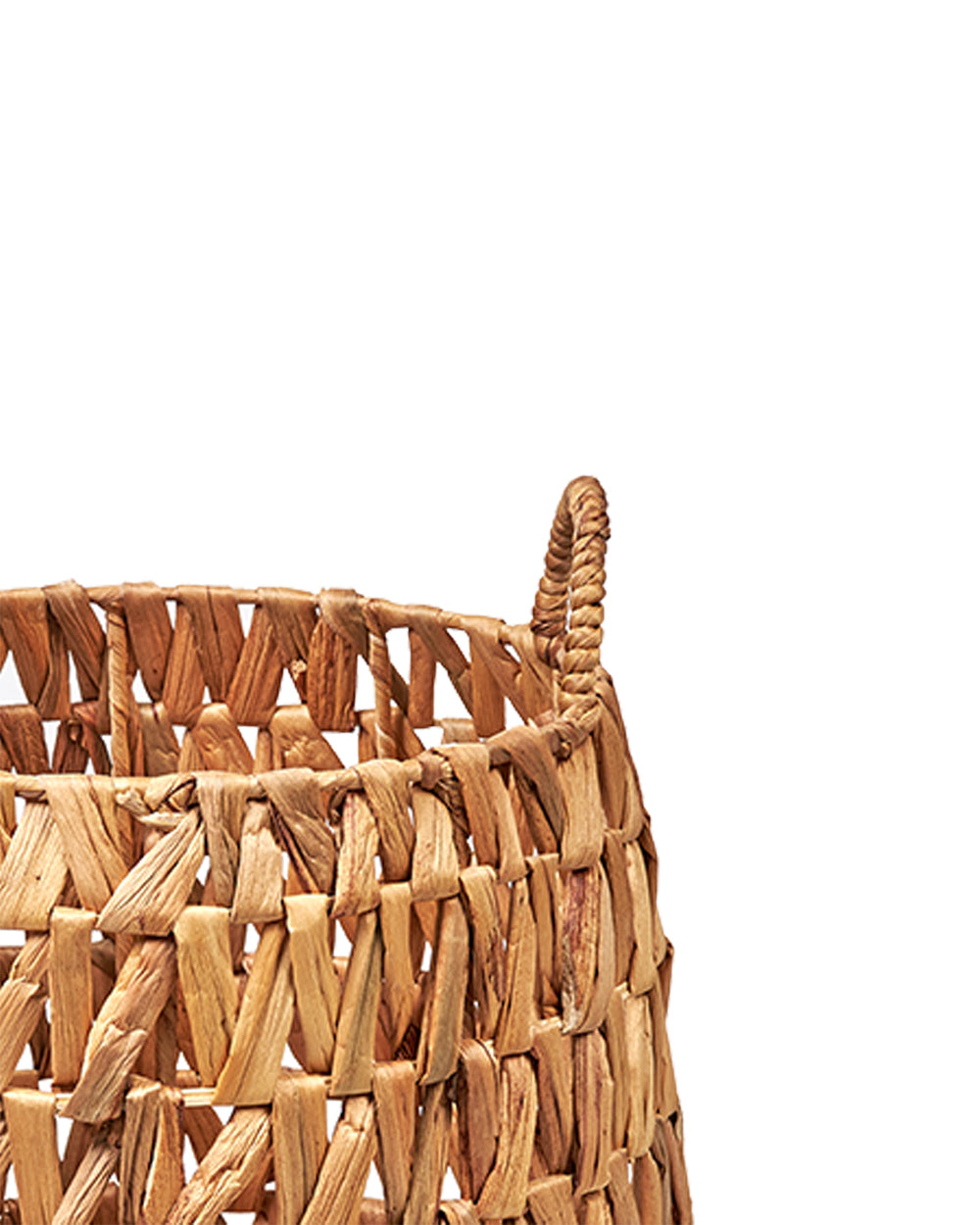 Homesmiths Small Water Hyacinth Storage Basket Dia-35 x H42 cm