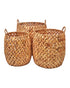 Homesmiths Small Water Hyacinth Storage Basket Dia-35 x H42 cm