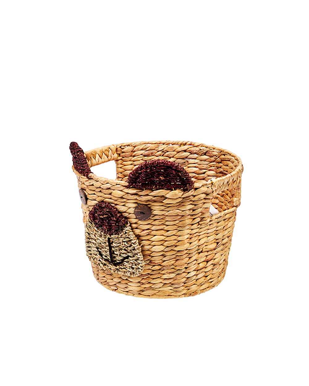 Homesmiths Small Water Hyacinth Storage Basket Dia-31 x H27cm