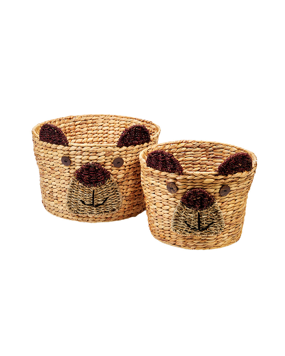 Homesmiths Small Water Hyacinth Storage Basket Dia-31 x H27cm