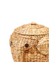 Homesmiths Elephant Shape Water Hyacinth Storage Basket Dia-40 x H40 cm