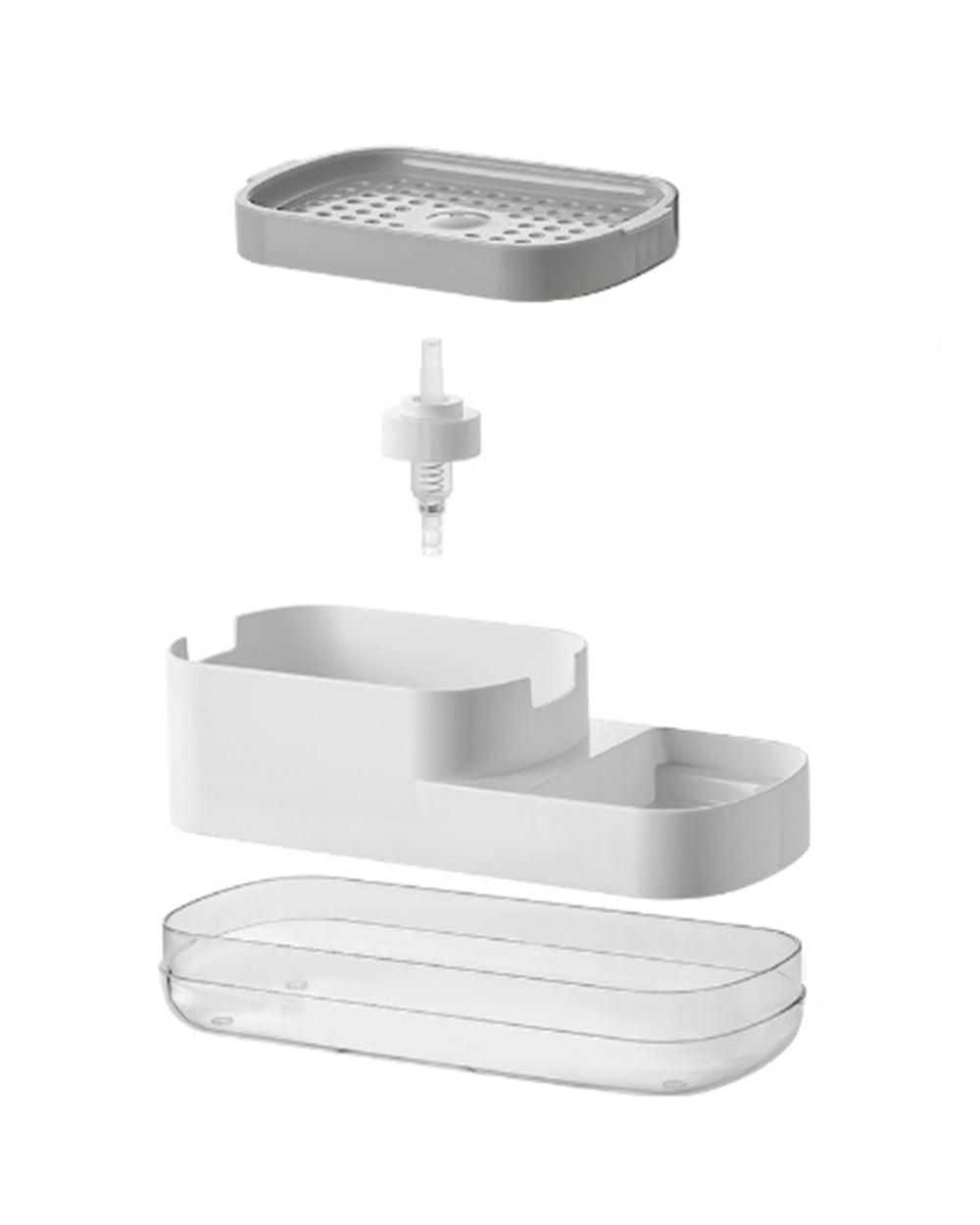 Homesmiths Soap Detergent Dispenser Pump & Sponge Holder