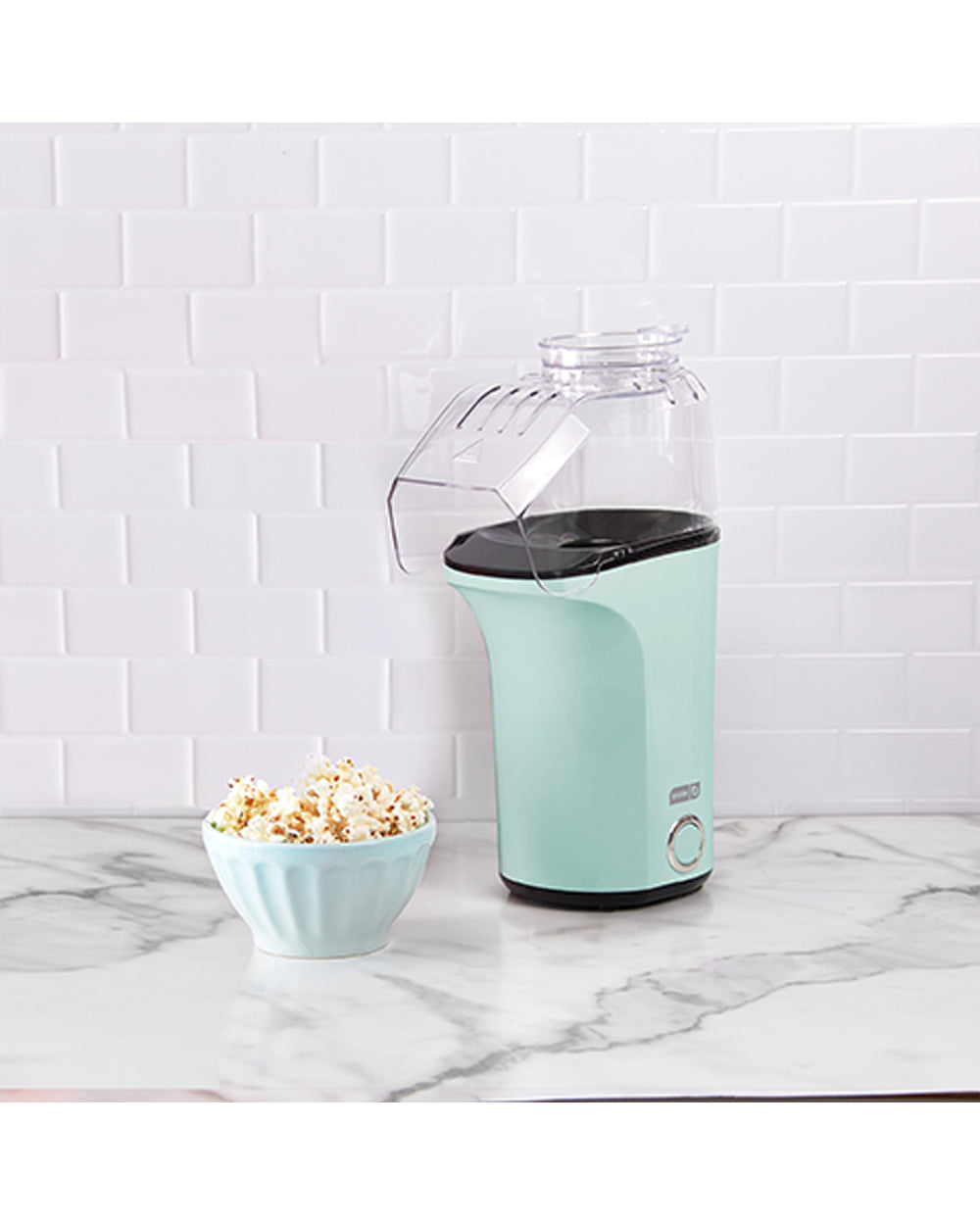 Dash Hot Air Popcorn Popper Maker with Measuring Cup Aqua