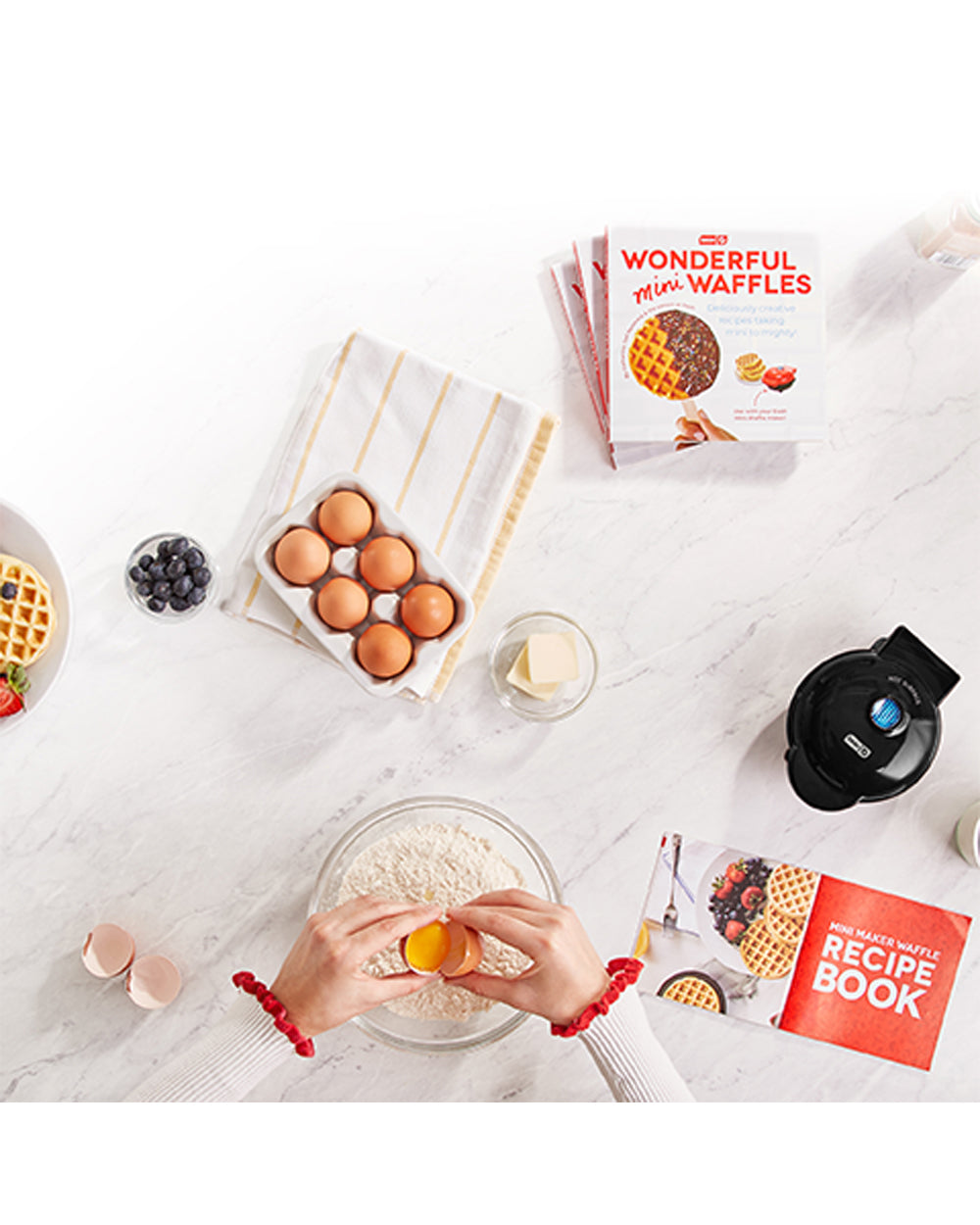 Dash Mini Waffle Maker Machine for Individuals Black