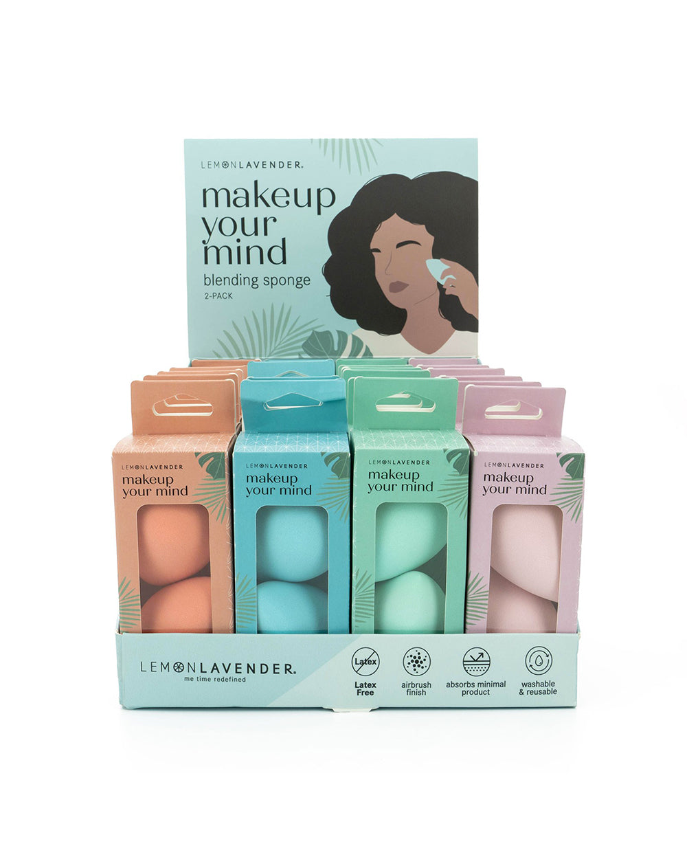 Lemon Lavender Blending Sponge Pack of 2 Assorted 1 Piece