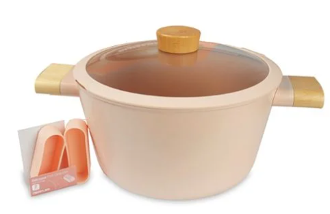 Neoflam Fika Blossom Cooking Pot C24 Sandy Pink