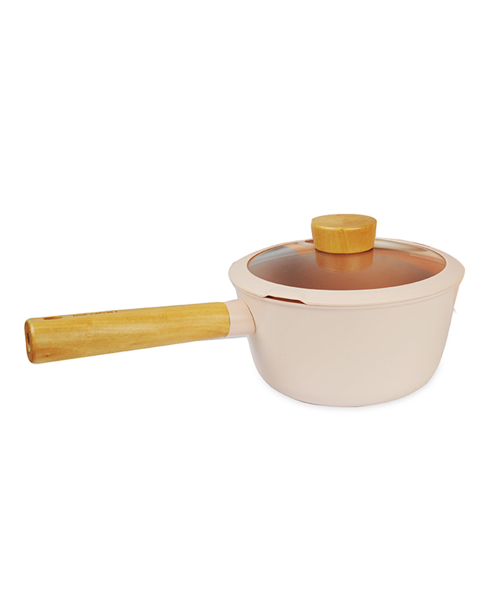 Neoflam Fika Blossom Saucepan with Glass lid S18 Sandy Pink