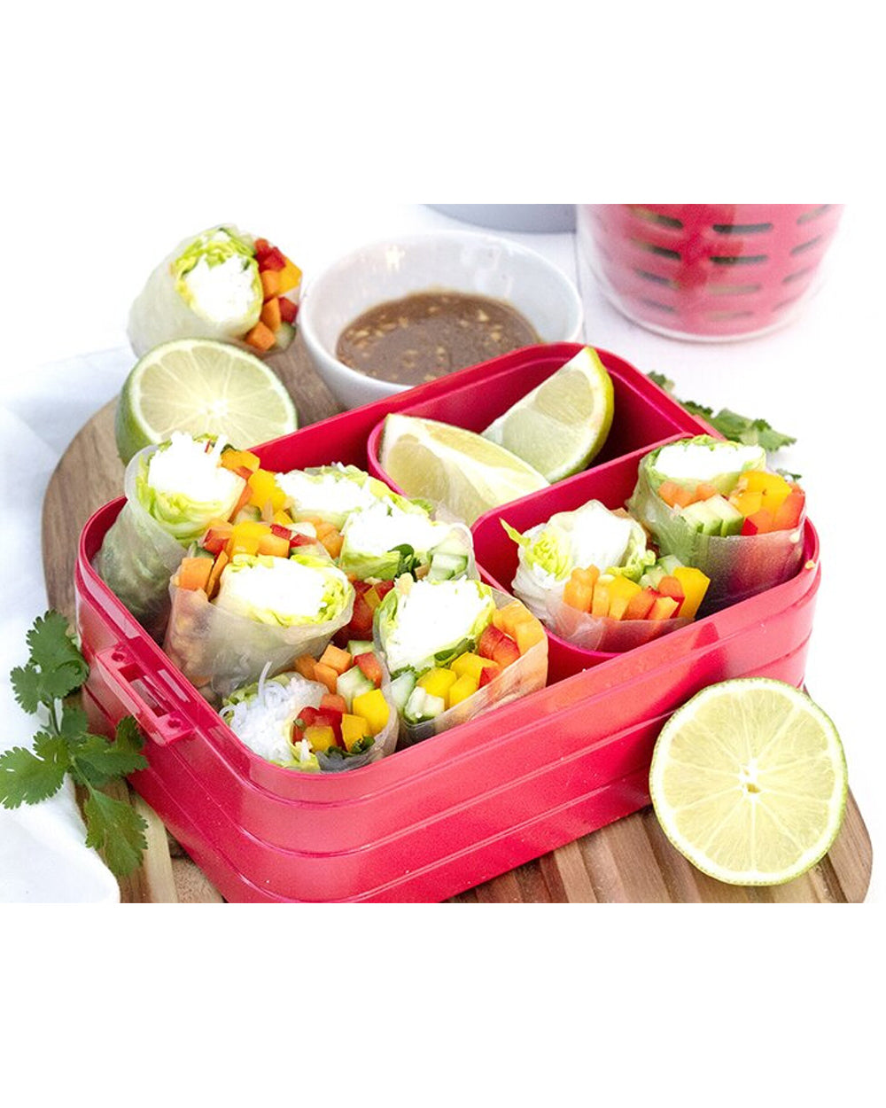 Mepal 900ML Bento Lunch Box Take A Break Medium Nordic Pink