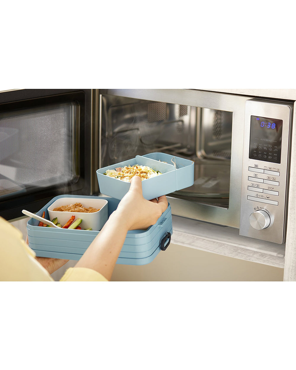 Mepal 1.5 Liter Bento Lunch Box Take A Break Large White