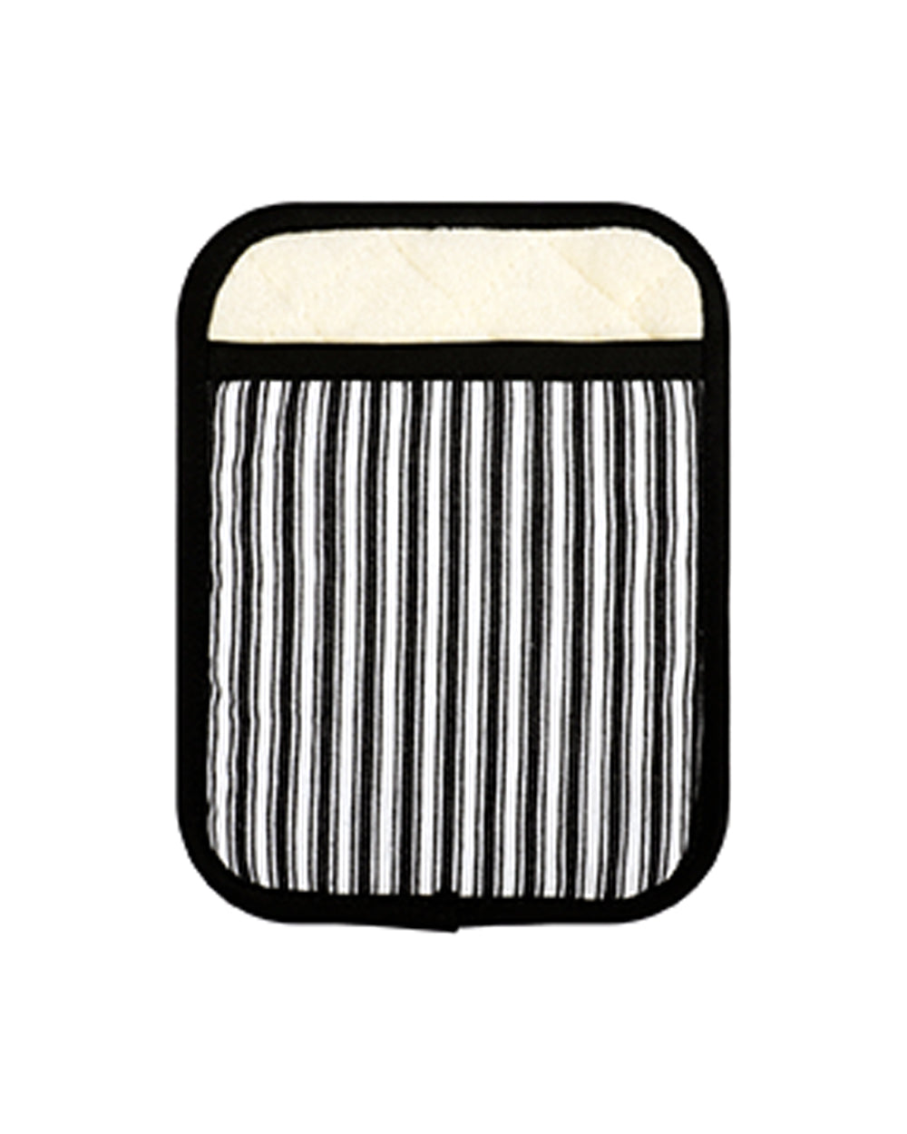 Homesmiths Stripe Black Rectangle Pot Holder