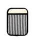 Homesmiths Stripe Black Rectangle Pot Holder