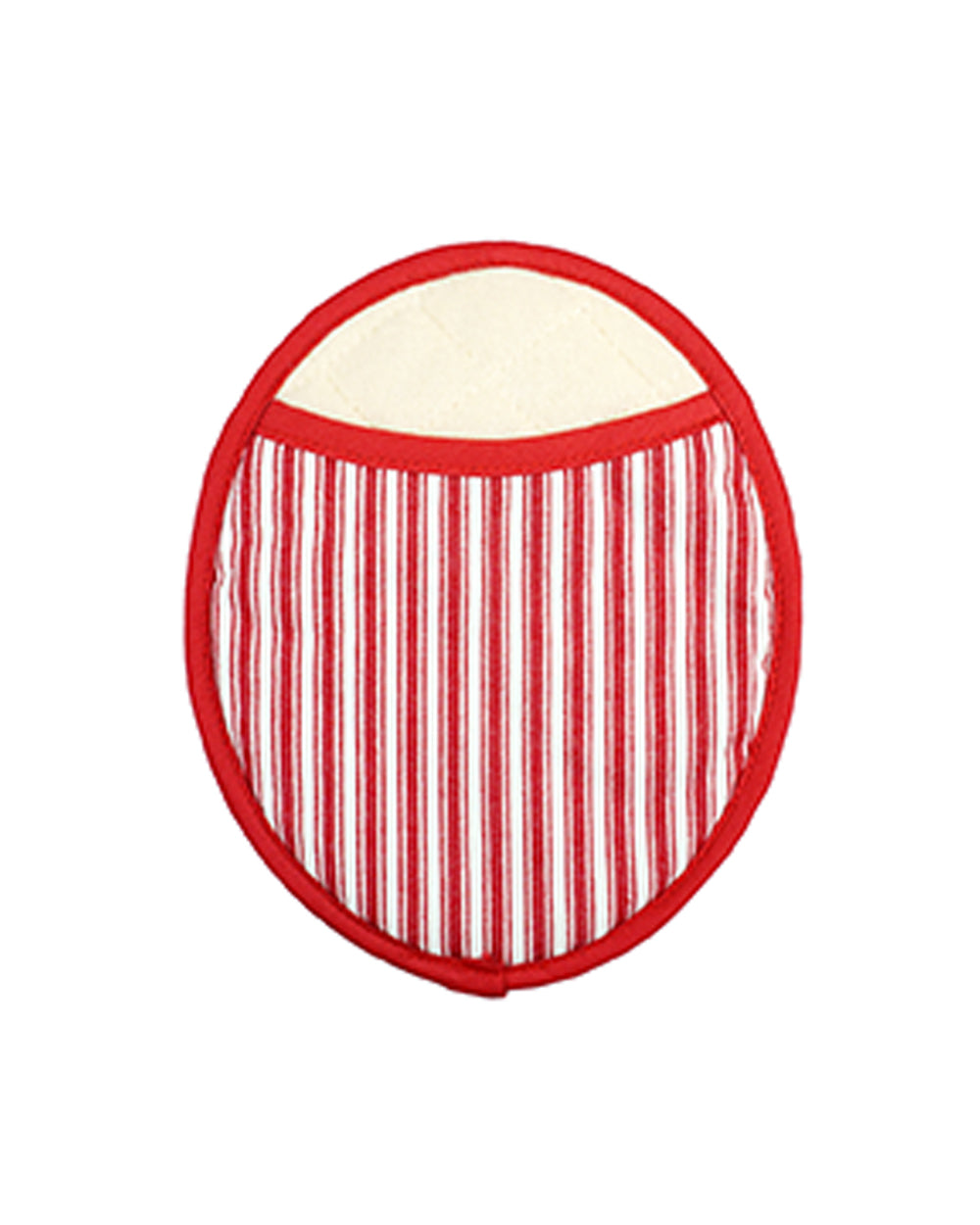 Homesmiths Stripe Red Round Pot Holder