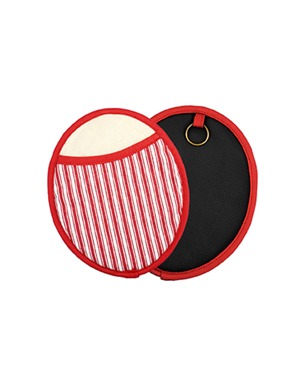 Homesmiths Stripe Red Round Pot Holder