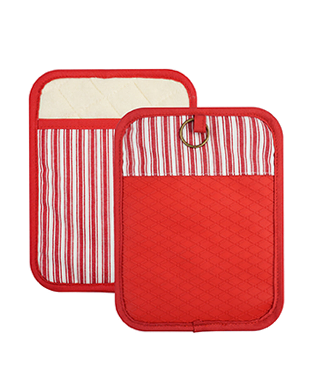 Homesmiths Stripe Red Rectangle Pot Holder