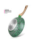 Fissman Aluminum Non-Stick  Wok Pan Malachite Series with Induction Bottom Green 24 x 7 cm