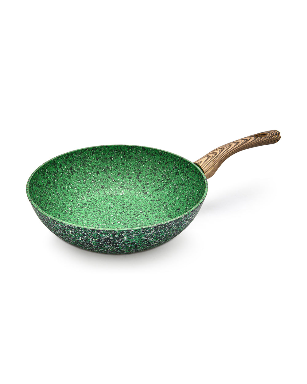 Fissman Wok Pan Malachite Series With Aluminum & Induction Bottom Green 28 x 8 cm