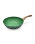 Fissman Wok Pan Malachite Series With Aluminum & Induction Bottom Green 28 x 8 cm