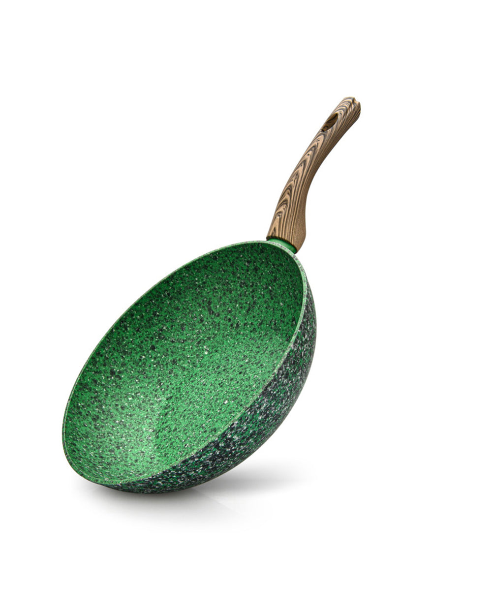 Fissman Wok Pan Malachite Series With Aluminum & Induction Bottom Green 28 x 8 cm
