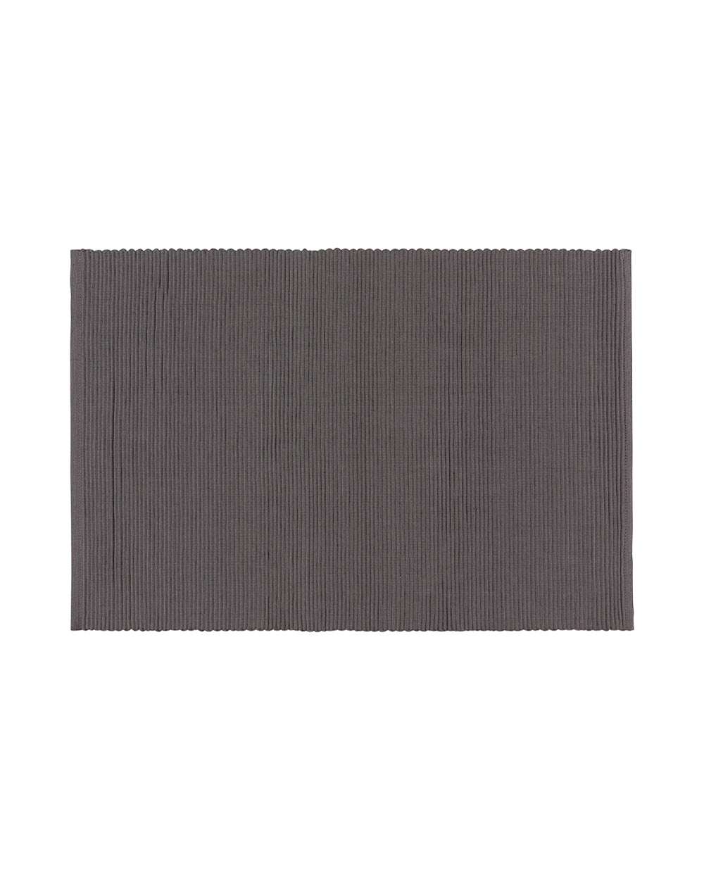 Now Designs Spectrum Placemat Thick Ribbed Cotton Charcoal