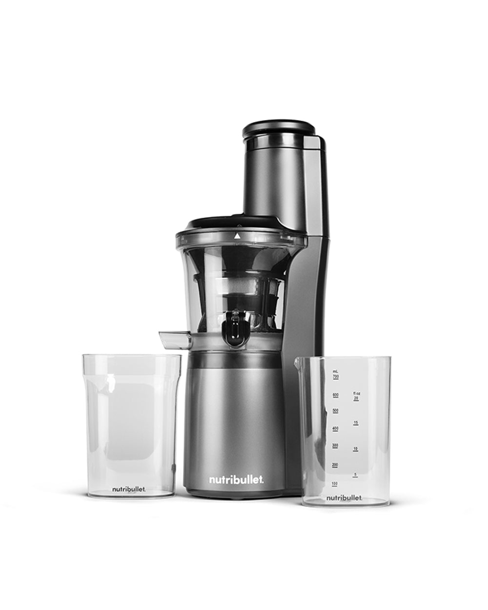 Nutribullet Slow Juicer & Cold Press Juicer with Brush, 150 Watts Charcoal Black