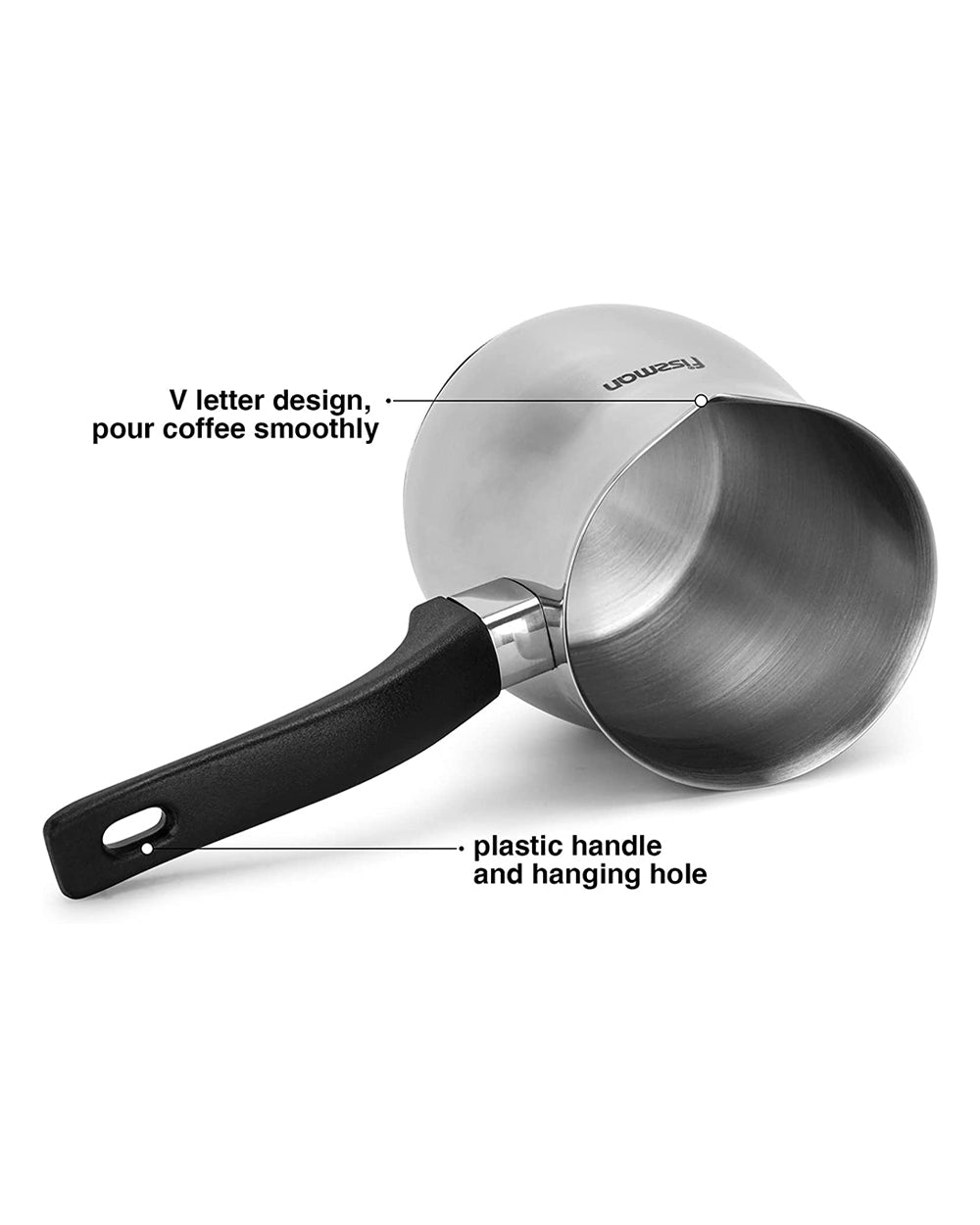 Fissman Stainless Steel Coffee Pot 680ML with Induction Bottom