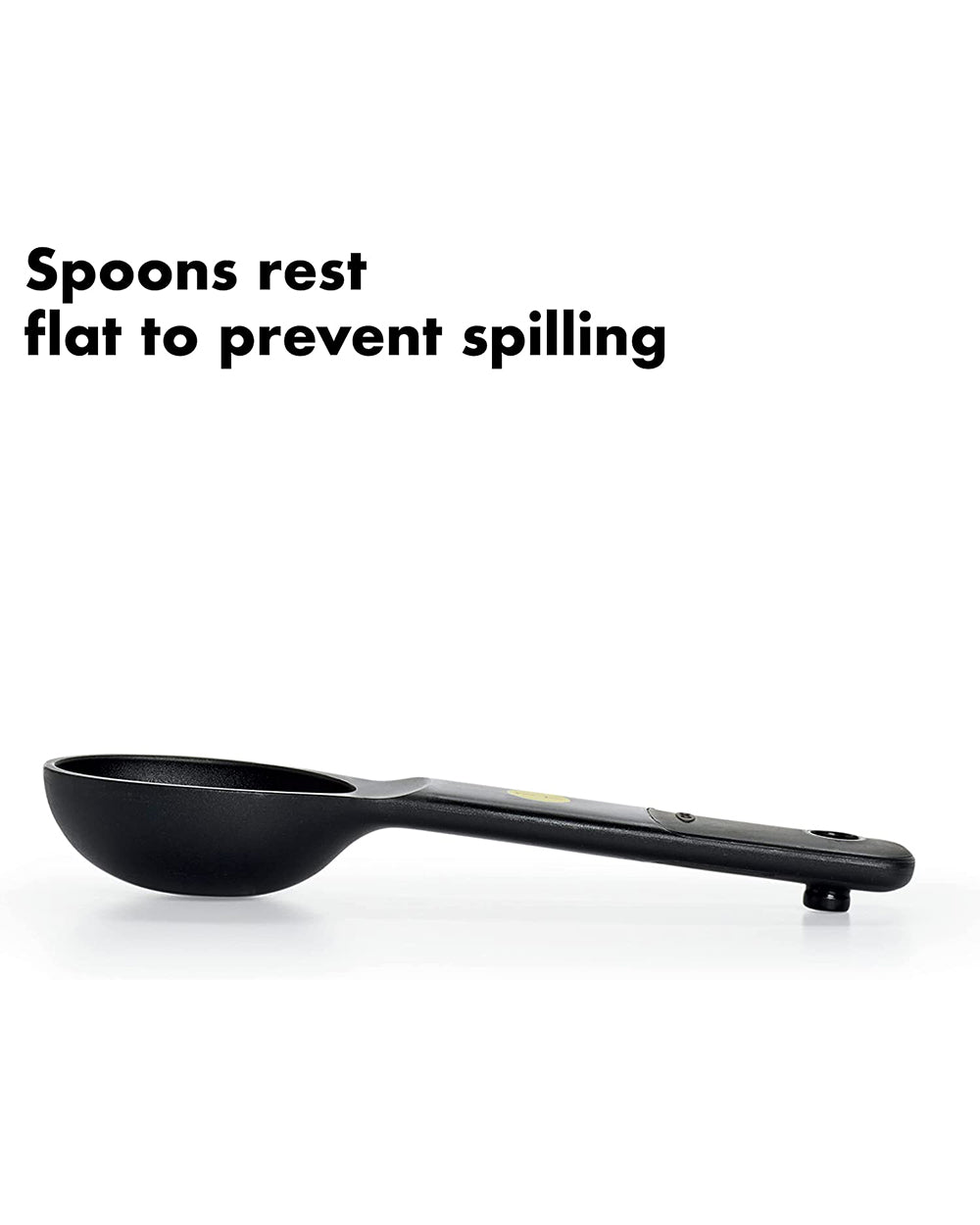 OXO Good Grip 7 Pieces Plastic Measuring Spoons Snaps Black