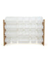 Homesmiths Extra-Large Toy Organizer, Natural Wood/White With 16 Storage Bins, D39.37cm X W106.68cm X H88.9cm