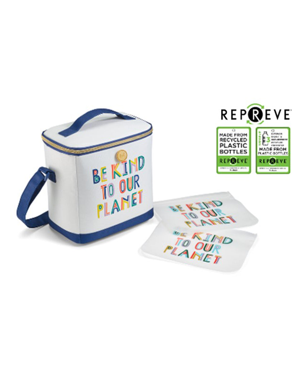 Fit & Fresh Eco Rylan Bag Inculdes PEVA Sandwich Bag White