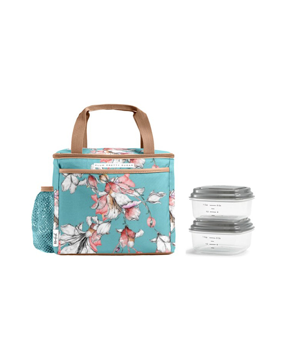 Fit & Fresh Plum Pretty Sugar Charleston Lunch Kit Includes 2 Snack Containers Mermaid Moon