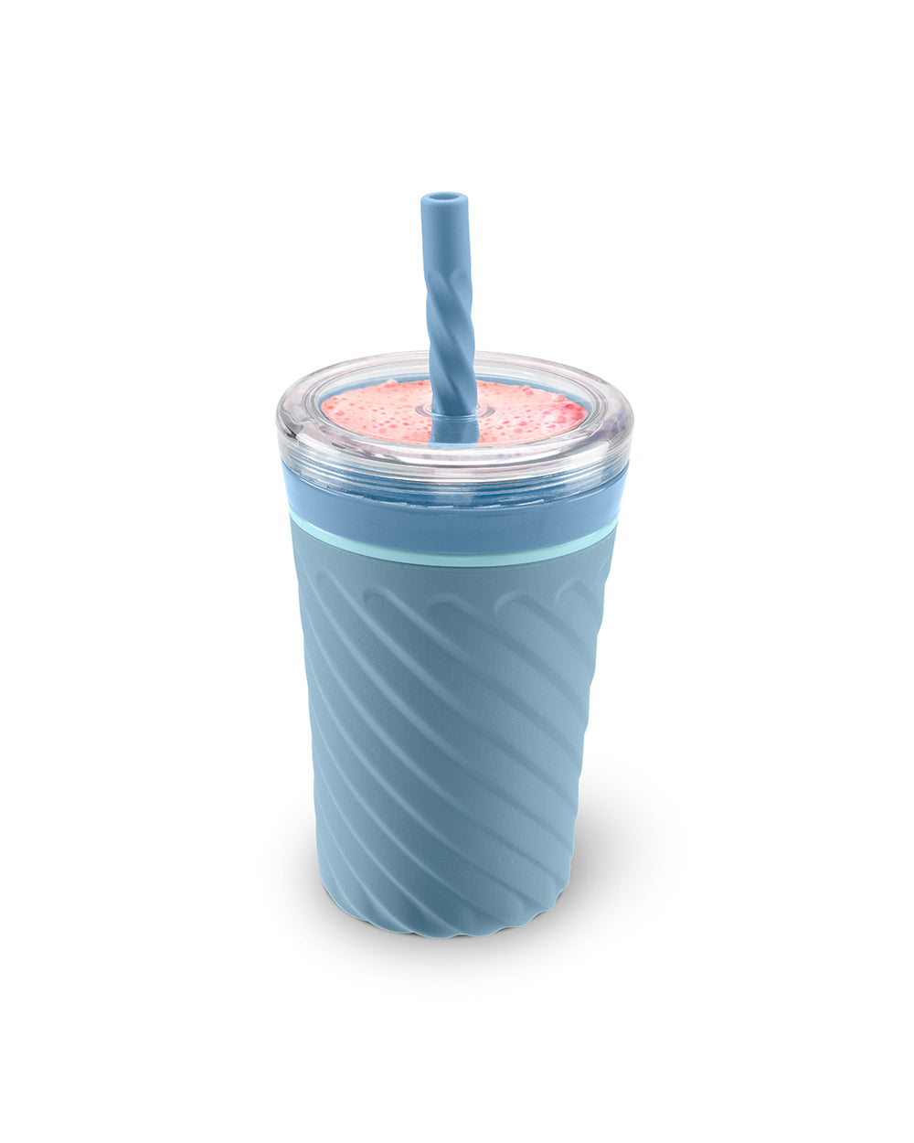 Joie Swirl Milkshake Tumbler & Straw Blue