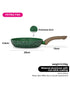 Fissman Frying Pan Malachite Aluminum with Non Stick Coating 20 x 4.5 cm