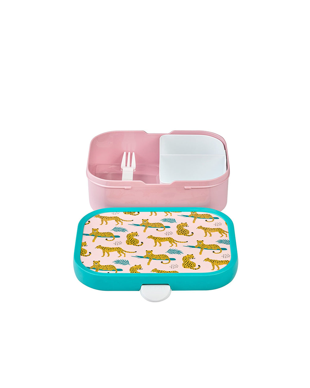Mepal Campus Lunch Set Pop Up Water Bottle + Lunch Box Leopard