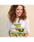 Mepal 1.5 Liter Glass Food Storage Box Easyclip Nordic Sage