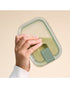 Mepal 1.5 Liter Glass Food Storage Box Easyclip Nordic Sage