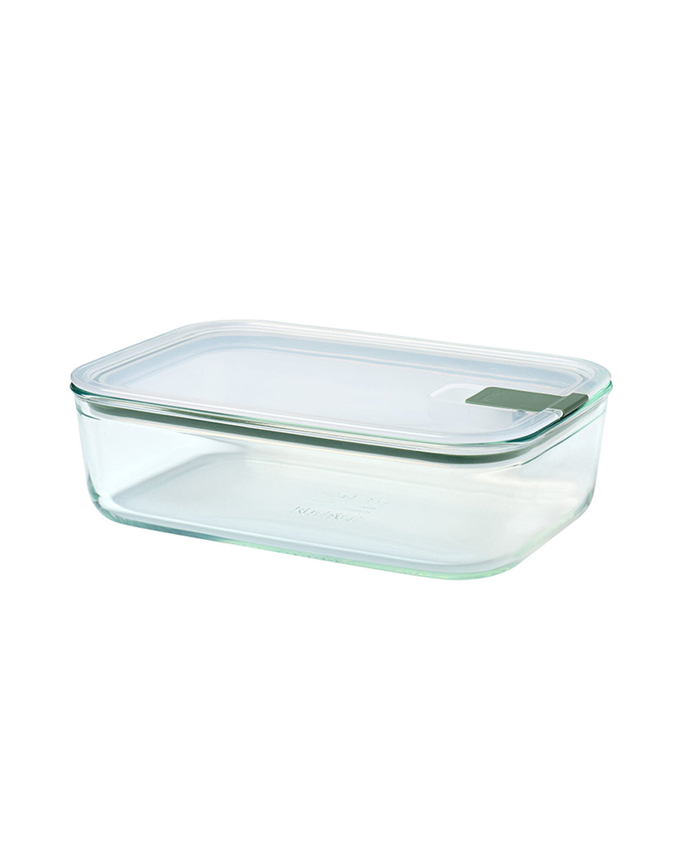 Mepal 1.5 Liter Glass Food Storage Box Easyclip Nordic Sage